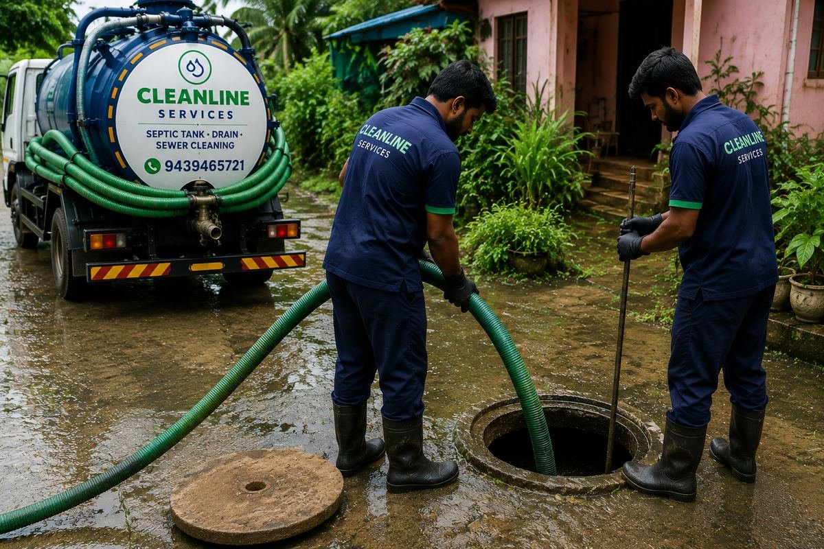 Septic tank cleaning by CleanLine Services in Salipur, Cuttack – photo 1