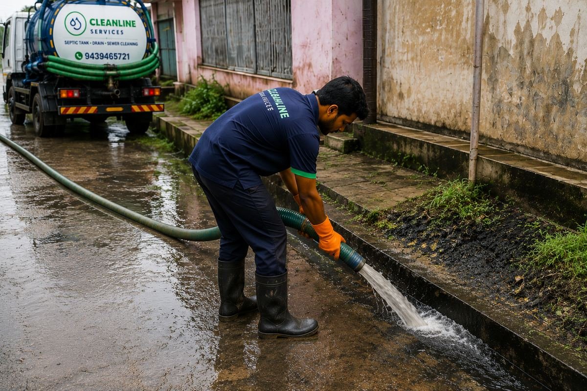 Septic tank cleaning by CleanLine Services in Salipur, Cuttack – photo 2